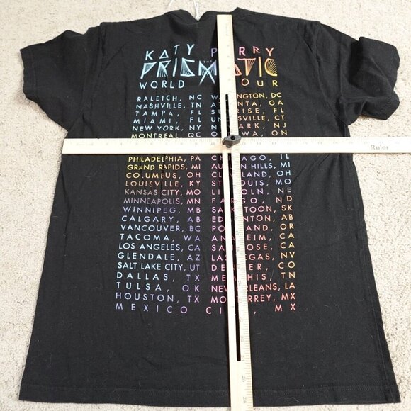 Katy Perry Shirt Medium Prismatic Tour Concert Double Sided - Picture 4 of 6